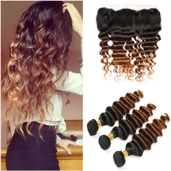 virgin peruvian 3tone ombre human hair bundles deals 3pcs with frontal deep wave 1b/4/30 medium auburn ombre 13x4 lace frontal closure, Black;brown
virgin peruvian 3tone ombre human hair bundles deals 3pcs with frontal deep wave 1b/4/30 medium auburn ombre 13x4 lace frontal closure, Black;brown