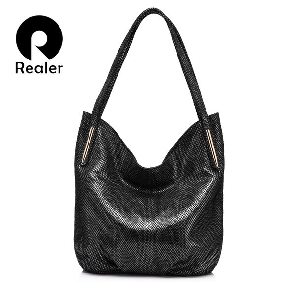realer brand handbag women genuine leather shoulder bag female serpentine print large tote bag zipper crossbody
realer brand handbag women genuine leather shoulder bag female serpentine print large tote bag zipper crossbody