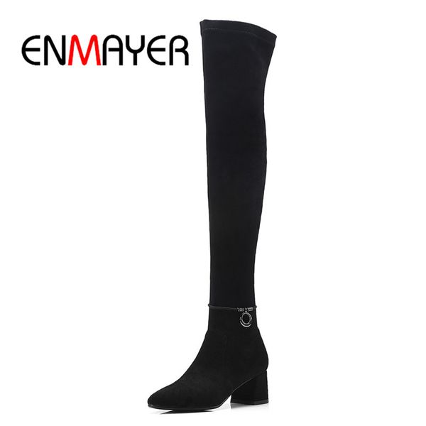 enmayer flock women over the knee high boots autumn winter fashion boots thick heel women shoes long big size 34-43 cr1019, Black
enmayer flock women over the knee high boots autumn winter fashion boots thick heel women shoes long big size 34-43 cr1019, Black