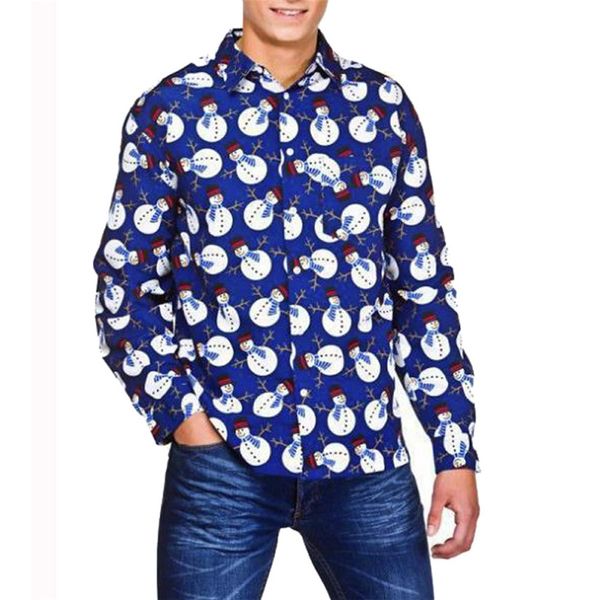 klv shirts men's casual autumn winter 3d christmas snowman print long sleeve slim shirt blouse party men clothes, White;black
klv shirts men's casual autumn winter 3d christmas snowman print long sleeve slim shirt blouse party men clothes, White;black
