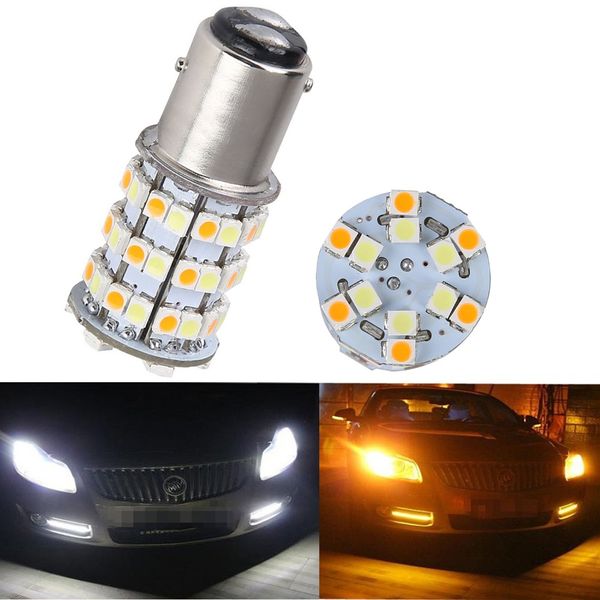 4pcs 1157 2357 7528 bay15d 3528 1210 60 smd white / amber switchback 60leds led bulbs s25 t25 t20 drl turn signal light bulb lamp
4pcs 1157 2357 7528 bay15d 3528 1210 60 smd white / amber switchback 60leds led bulbs s25 t25 t20 drl turn signal light bulb lamp
