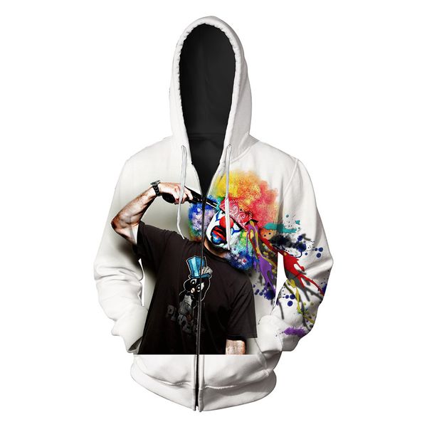 new clown printed men's open-and hat guard fashion zippered men's guard sweatshirts printing blouse hoodies, Black
new clown printed men's open-and hat guard fashion zippered men's guard sweatshirts printing blouse hoodies, Black