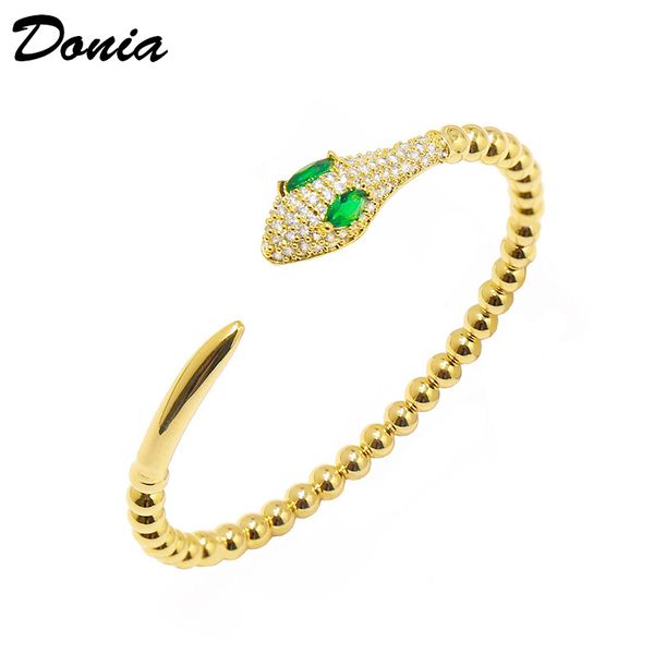 donia jewelry two color electroplating exaggerated micro inlay zircon ferocious animal adjustable opening bracelet personalized birthday gif, Black
donia jewelry two color electroplating exaggerated micro inlay zircon ferocious animal adjustable opening bracelet personalized birthday gif, Black