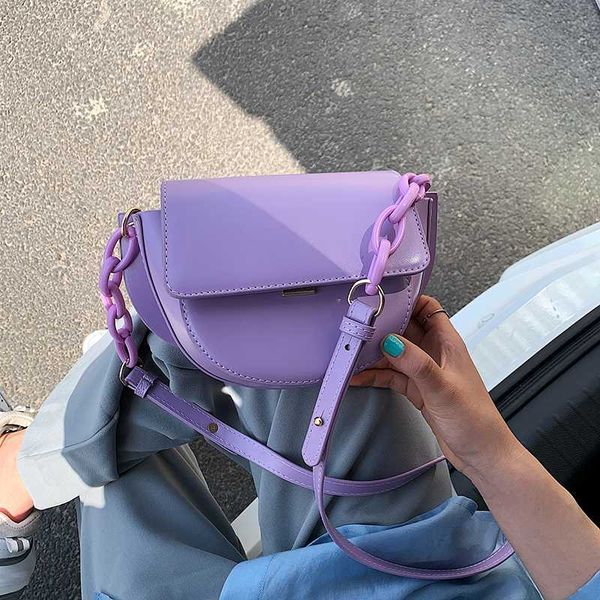 fantasy new style acrylic chain messenger shoulder bags for women pu leather trendy 4 solid colors semicircle saddle bag female
fantasy new style acrylic chain messenger shoulder bags for women pu leather trendy 4 solid colors semicircle saddle bag female