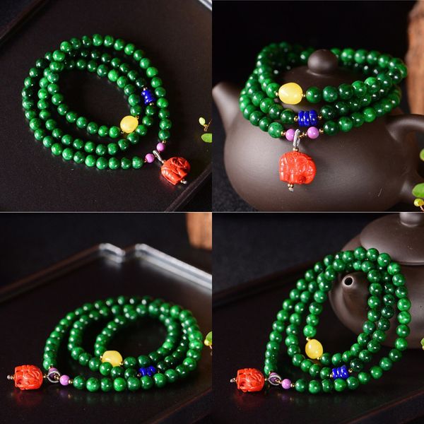 synthesis myanmar emerald emerald hand string do qing duo circle bracelet cinnabar small as pendeloque cut ma'am bracelet gift, Black
synthesis myanmar emerald emerald hand string do qing duo circle bracelet cinnabar small as pendeloque cut ma'am bracelet gift, Black