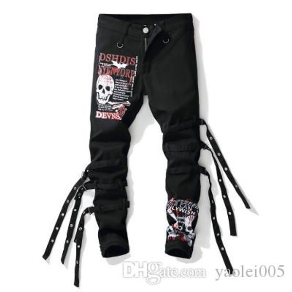 mens designer letter printed jeans new black non-mainstream gimmick mens non-slip small straight fashion casual trousers, Blue
mens designer letter printed jeans new black non-mainstream gimmick mens non-slip small straight fashion casual trousers, Blue