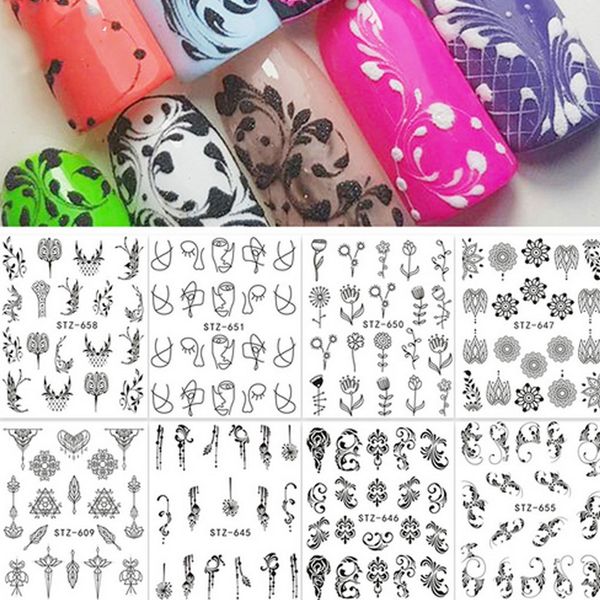 simple flower manicure nail art sticker pendant diy nail decal wraps abstract sketch leaf tatoos, Black
simple flower manicure nail art sticker pendant diy nail decal wraps abstract sketch leaf tatoos, Black