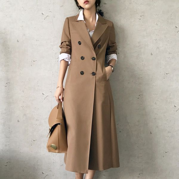 fashion new 2020 spring autumn loose coat women long double breasted casual female european windbreaker sale, Black
fashion new 2020 spring autumn loose coat women long double breasted casual female european windbreaker sale, Black