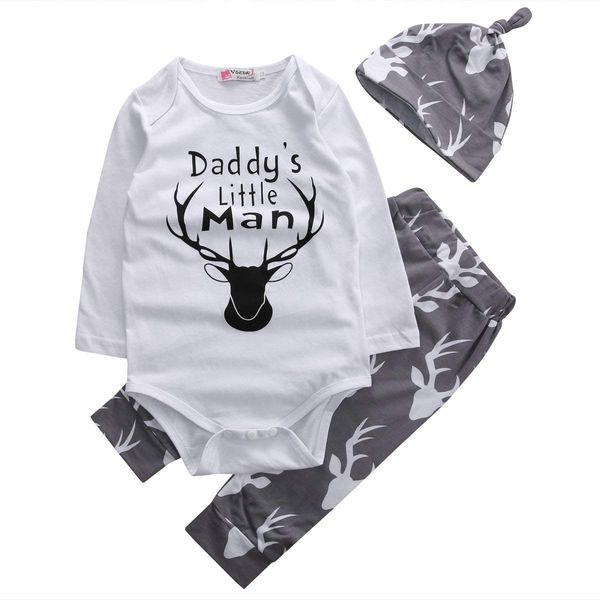 baby boys daddy's little man боди с длинным рукавом и костюм из оленьих брюк со шляпой, Blue;gray
baby boys daddy's little man боди с длинным рукавом и костюм из оленьих брюк со шляпой, Blue;gray
