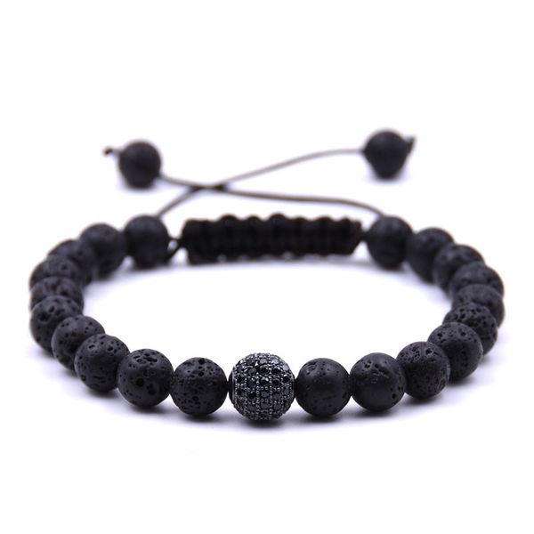 8mm natural black lava stone zircon weave bead bracelet diy aromatherapy essential oil diffuser bracelet for women
8mm natural black lava stone zircon weave bead bracelet diy aromatherapy essential oil diffuser bracelet for women