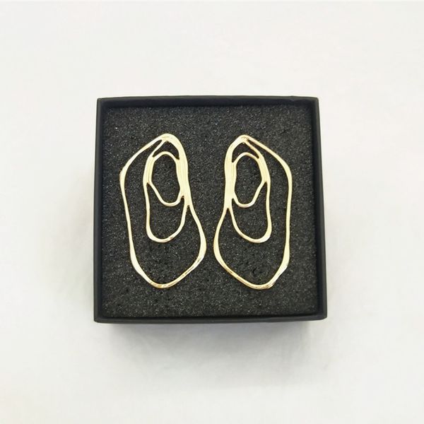 europe large hollow irregular metal stud earrings minimalist female personality gold silver color geometrical women ear, Golden
europe large hollow irregular metal stud earrings minimalist female personality gold silver color geometrical women ear, Golden