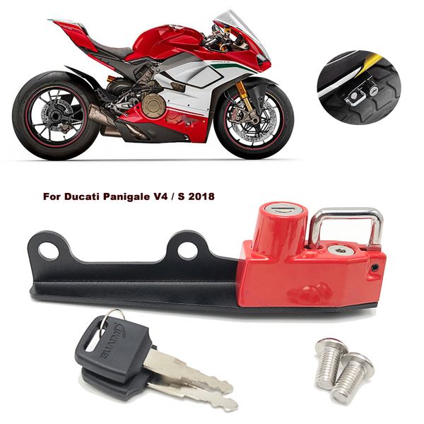 комплект блокировки мотоциклетного шлема с 2 ключами для panigale v4 / s 2018 motorbike helmet lock аксессуары для мотоциклов
комплект блокировки мотоциклетного шлема с 2 ключами для panigale v4 / s 2018 motorbike helmet lock аксессуары для мотоциклов
