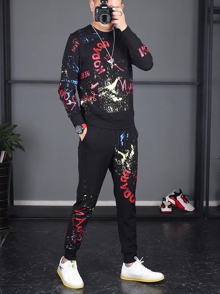 2019 designer tracksuit men luxury sweat suits autumn brand tracksuits jogger suits sweatshirt + pants sets sports suit plus size -3xl, Gray
2019 designer tracksuit men luxury sweat suits autumn brand tracksuits jogger suits sweatshirt + pants sets sports suit plus size -3xl, Gray