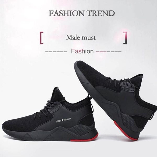 anti slip lace-up soft fashion work shoes lightweight puncture proof men sneaker sport mesh breathable summer outdoor trekking, Black
anti slip lace-up soft fashion work shoes lightweight puncture proof men sneaker sport mesh breathable summer outdoor trekking, Black