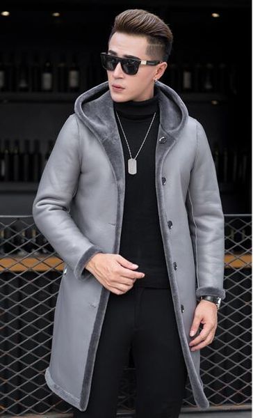 fur one male jacket haining leather leather long paragraph fur slim handsome new sheep shearing coat m-4xl, Black
fur one male jacket haining leather leather long paragraph fur slim handsome new sheep shearing coat m-4xl, Black