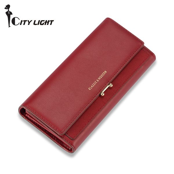 new women long clutch three fold wallet large capacity female casual purse lady phone pocket card holder carteras, Red;black
new women long clutch three fold wallet large capacity female casual purse lady phone pocket card holder carteras, Red;black