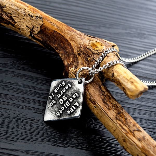 mens stainless steel rhombus pendant necklace chain jewelry fashion men sport hip hop jewelry new design punk charm necklace gift for men, Silver
mens stainless steel rhombus pendant necklace chain jewelry fashion men sport hip hop jewelry new design punk charm necklace gift for men, Silver