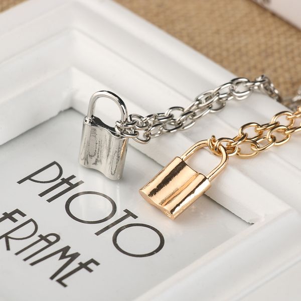 new fashion punk necklace jewelry gold silver padlock pendant necklaces stainless steel rolo cable chain collar statement
new fashion punk necklace jewelry gold silver padlock pendant necklaces stainless steel rolo cable chain collar statement