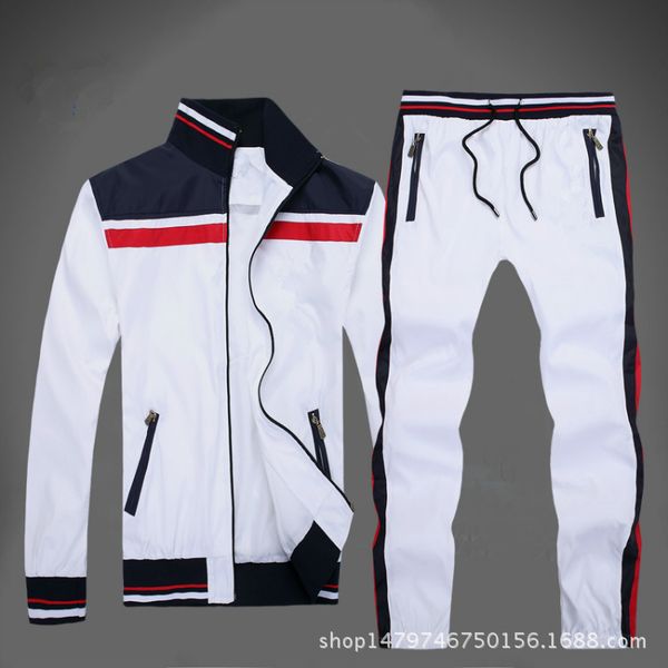 2019 explosive men's leisure suit sports suit european and american men's jacket polo windswear, Gray
2019 explosive men's leisure suit sports suit european and american men's jacket polo windswear, Gray