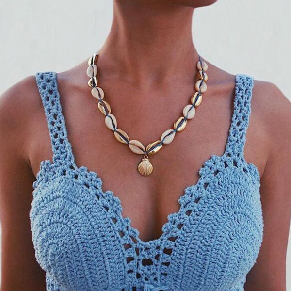 tocona boho beach ocean shell blue rope seashell pendant necklace for women summer handmade gold conch choker necklace c05306, Silver
tocona boho beach ocean shell blue rope seashell pendant necklace for women summer handmade gold conch choker necklace c05306, Silver