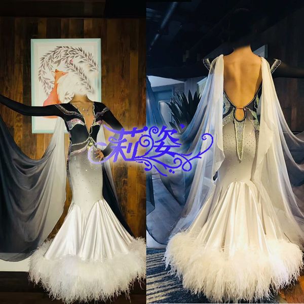 everyday ballroom waltz tango quickstep dance dress costume-made ballroom dance dress white ostrich feather, Black;red
everyday ballroom waltz tango quickstep dance dress costume-made ballroom dance dress white ostrich feather, Black;red