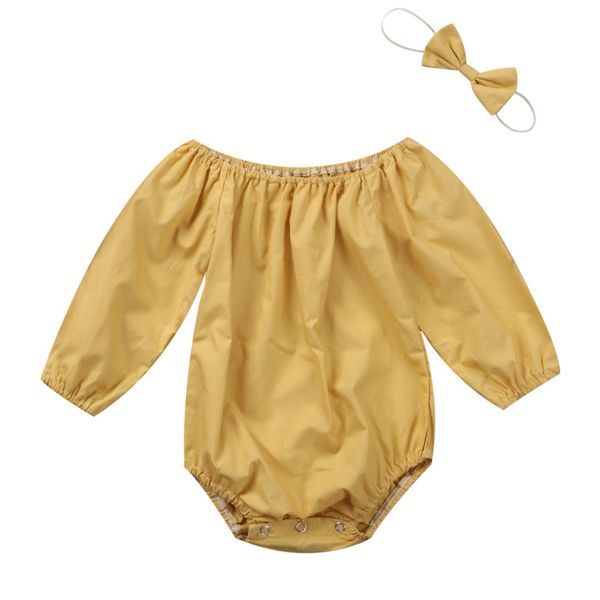 cute newborn baby girls romper long sleeve pure color jumpsuit 2pcs outfits clothes playsuit with headband, Blue
cute newborn baby girls romper long sleeve pure color jumpsuit 2pcs outfits clothes playsuit with headband, Blue