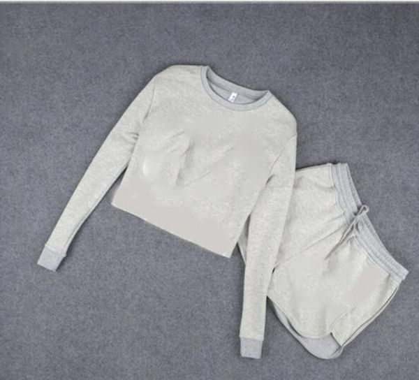 gray women outfit women two piece outfits leisure jogging outfits short sleeve t-shirt boducon shorts yoga suit, White
gray women outfit women two piece outfits leisure jogging outfits short sleeve t-shirt boducon shorts yoga suit, White