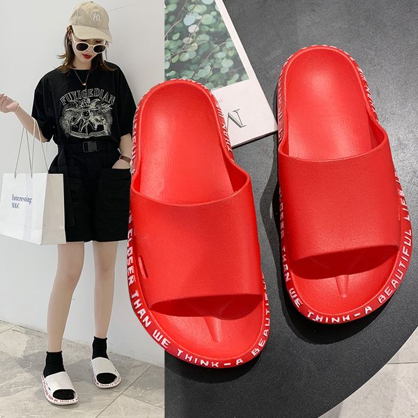 men's and women's slippers 2020 thick bottom non-slip bathroom slippers comfortable wear-resistant beach women's shoes, Black
men's and women's slippers 2020 thick bottom non-slip bathroom slippers comfortable wear-resistant beach women's shoes, Black