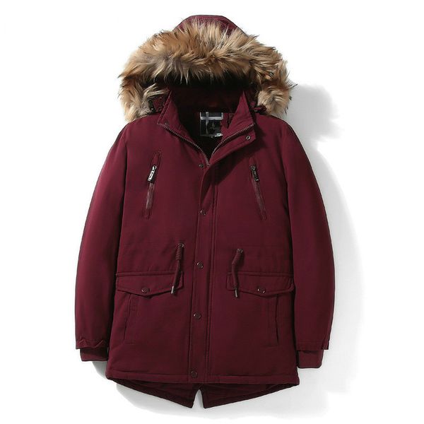2019 winter parka men long hooded fur collar fleece thicken warm windbreaker men cotton jackets and coats outwear padded jacket, Black
2019 winter parka men long hooded fur collar fleece thicken warm windbreaker men cotton jackets and coats outwear padded jacket, Black