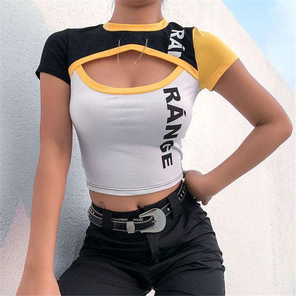 womens clothing 2019 summer fashion women's chain vest ladies casual shirt short sleeve sport clothes streetwear crop, White
womens clothing 2019 summer fashion women's chain vest ladies casual shirt short sleeve sport clothes streetwear crop, White
