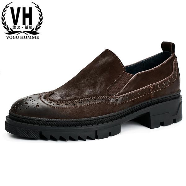 bullock genuine leather shoes mens business casual shoes thick bottomed designer men high quality, Black
bullock genuine leather shoes mens business casual shoes thick bottomed designer men high quality, Black