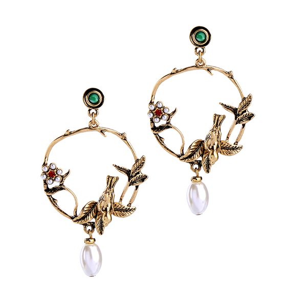2019 gold color birds flowers big earrings for women new design cute fashion jewelry vintage accessory earrings, Golden;silver
2019 gold color birds flowers big earrings for women new design cute fashion jewelry vintage accessory earrings, Golden;silver