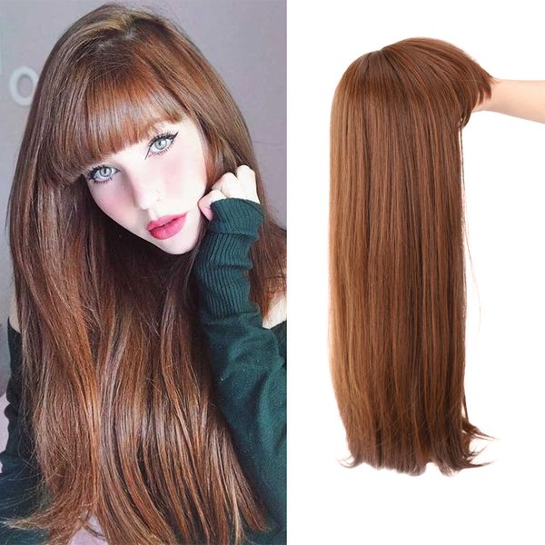 synthetic wigs ailiade blonde long straight wig and bangs hair explosion for women black brown heat-resistant
synthetic wigs ailiade blonde long straight wig and bangs hair explosion for women black brown heat-resistant