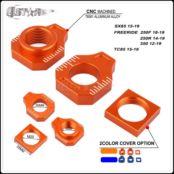 cnc one set rear chain adjuster axle block for sx85 2015-2019 ide 250f 2018-2019 250r 14-19 350 12-19 husqvarna tc85
cnc one set rear chain adjuster axle block for sx85 2015-2019 ide 250f 2018-2019 250r 14-19 350 12-19 husqvarna tc85