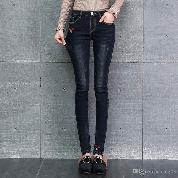 embroidery women thick velvet jeans female skinny stretch trousers pencil pants ladies winter warm denim ladies jeans, Blue
embroidery women thick velvet jeans female skinny stretch trousers pencil pants ladies winter warm denim ladies jeans, Blue