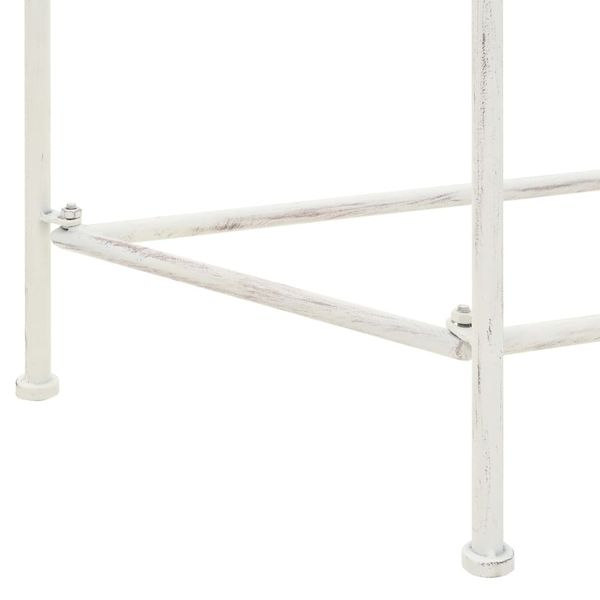 vintage style metal side table 87x34x73 cm white dining room furniture 
vintage style metal side table 87x34x73 cm white dining room furniture