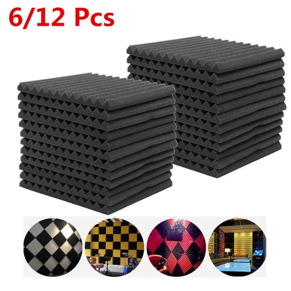 6pcs/12pcs soundproofing foam acoustic foam sound treatment studio room absorption wedge tiles polyurethane 300*300*25mm
6pcs/12pcs soundproofing foam acoustic foam sound treatment studio room absorption wedge tiles polyurethane 300*300*25mm