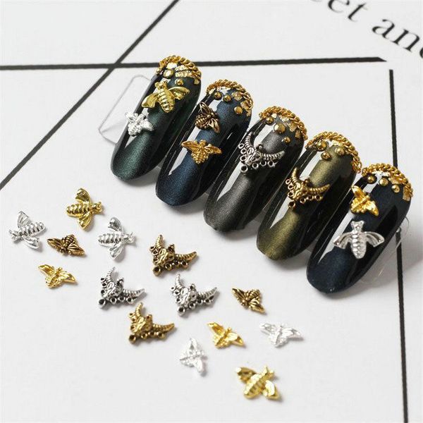 100pcs/lot 3d alloy bee cow head nail art gold nail rivets & studs manicure nail art accessories halloween accessories for makeup, Silver;gold
100pcs/lot 3d alloy bee cow head nail art gold nail rivets & studs manicure nail art accessories halloween accessories for makeup, Silver;gold