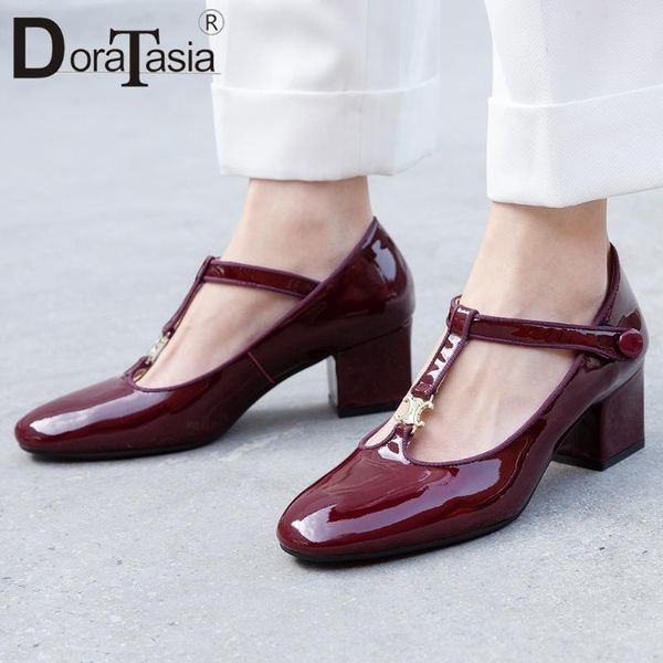 doratasia fashion patent leather lady sandals 2020 consise crystal sandals women t strap high heel office casual shoes woman, Black
doratasia fashion patent leather lady sandals 2020 consise crystal sandals women t strap high heel office casual shoes woman, Black