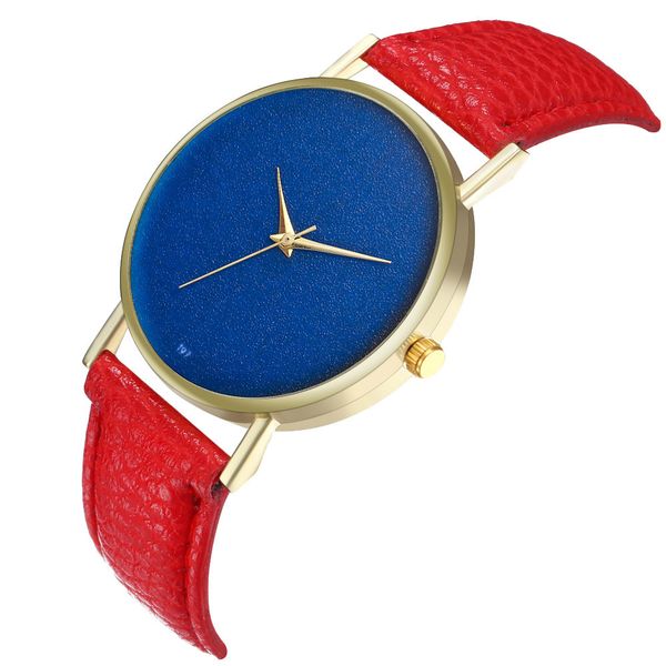 women portable timeclock minimalist blue dial wristwatch quartz watch, Slivery;brown
women portable timeclock minimalist blue dial wristwatch quartz watch, Slivery;brown