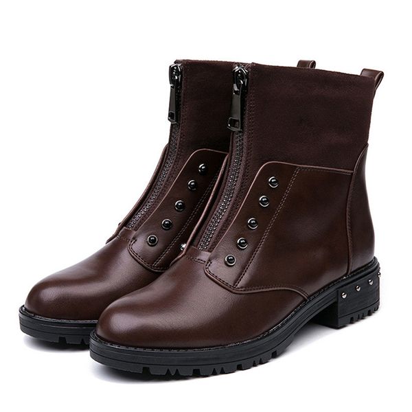 winter women new rivet plush boots fashion pu ankle warm riding boots ladies autumn casual low heels, Black
winter women new rivet plush boots fashion pu ankle warm riding boots ladies autumn casual low heels, Black