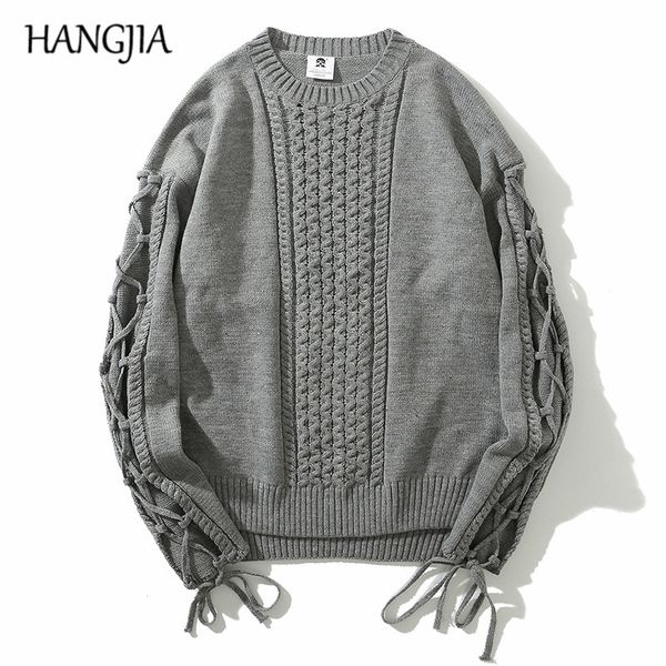 mens pullover sweater wool knitting jumper oversized lace up designer sweater high street soild color mens long sleeve sweaters, White;black
mens pullover sweater wool knitting jumper oversized lace up designer sweater high street soild color mens long sleeve sweaters, White;black