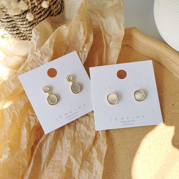 new circle pendientes hanging dangle simple simple geometric opal oorbellen stud earrings for girl boucle d'oreille, Golden;silver
new circle pendientes hanging dangle simple simple geometric opal oorbellen stud earrings for girl boucle d'oreille, Golden;silver