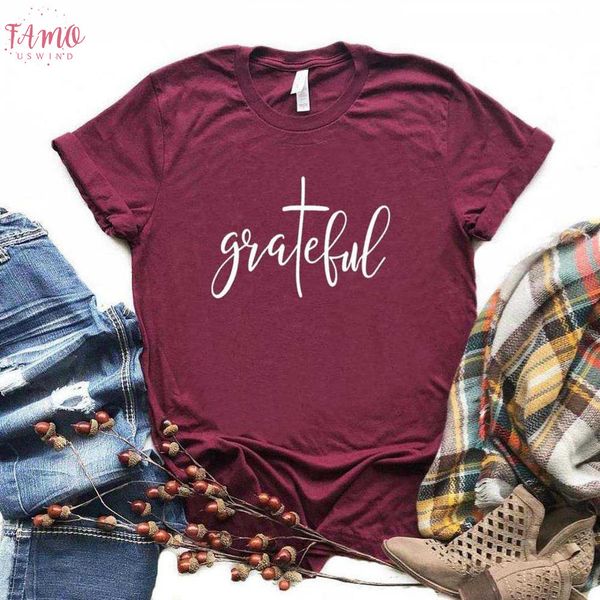 grateful christian cross print women tshirt cotton hipster funny t shirt gift lady yong girl tee 6 color drop ship zy, White
grateful christian cross print women tshirt cotton hipster funny t shirt gift lady yong girl tee 6 color drop ship zy, White