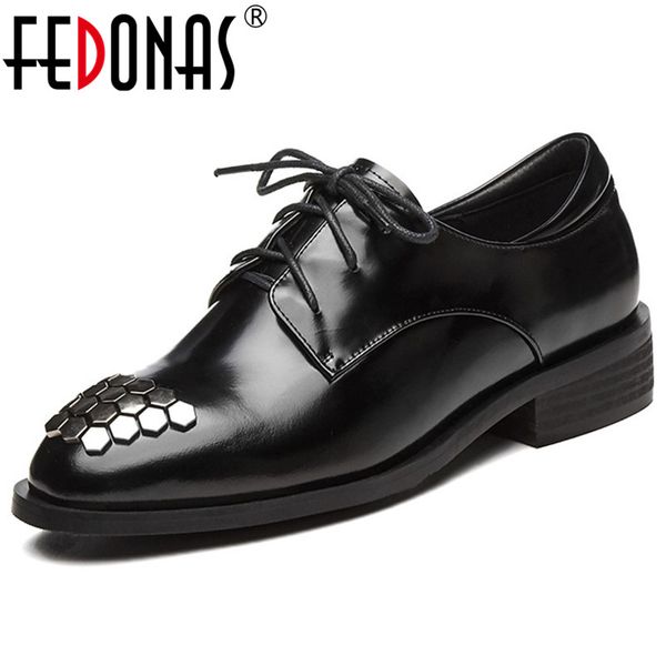 FEDONAS Punk Black Rivets Women Pumps Lace Up Spring Night Club Party Shoes Woman Genuine Leather Qulaity Brogue Shoes Pumps
FEDONAS Punk Black Rivets Women Pumps Lace Up Spring Night Club Party Shoes Woman Genuine Leather Qulaity Brogue Shoes Pumps