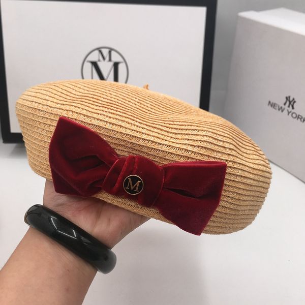 hat for women new straw beret loli sweet cute fashion painter hat bow, Blue;gray
hat for women new straw beret loli sweet cute fashion painter hat bow, Blue;gray