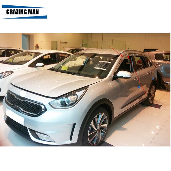 chrome aluminum alloy car window visor wind deflector sun rain guard defletor for niro
chrome aluminum alloy car window visor wind deflector sun rain guard defletor for niro