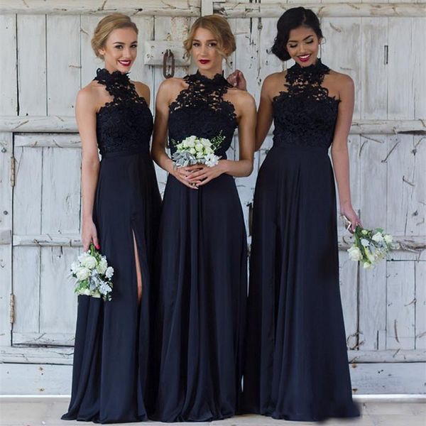 unique neck design bridesmaid dresses navy blue high neck lace empire beach style slit wedding guest prom formal party dress wholesale price, White;pink
unique neck design bridesmaid dresses navy blue high neck lace empire beach style slit wedding guest prom formal party dress wholesale price, White;pink