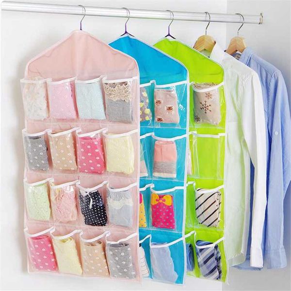 16 grid storage bag hanging bag multilayer wardrobe underpants socks storage door wall clear sundry hanger clothing
16 grid storage bag hanging bag multilayer wardrobe underpants socks storage door wall clear sundry hanger clothing