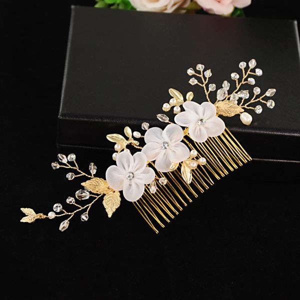 bufei hp76 charming organza flower wedding hair comb golden bridal hair clip wedding jewelry tiara beauty headpieces
bufei hp76 charming organza flower wedding hair comb golden bridal hair clip wedding jewelry tiara beauty headpieces